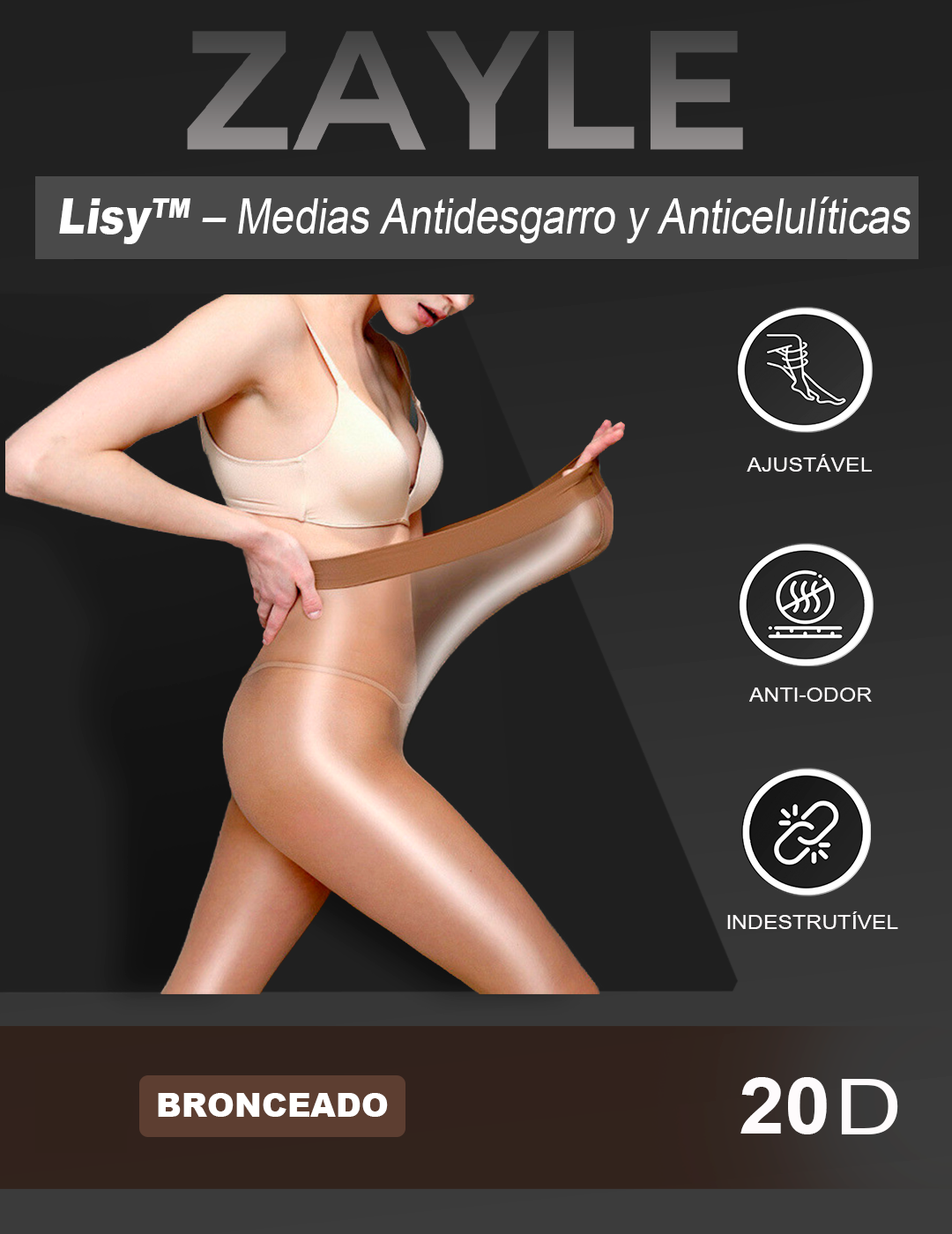 Lisy – Medias Antidesgarro y Anticelulitis